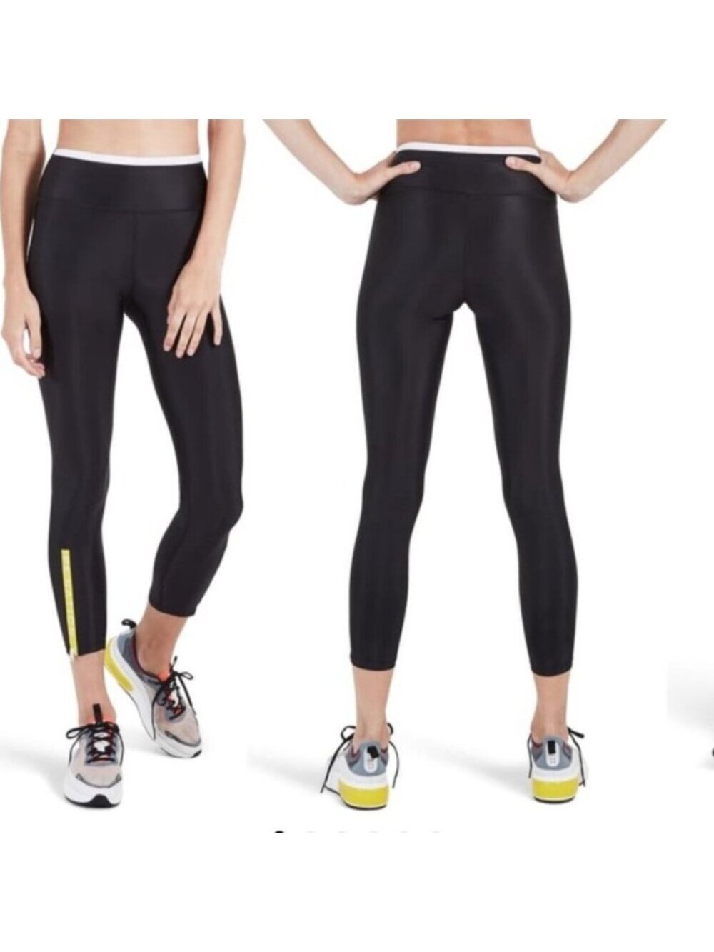 P.E. Nation Steady Run 7/8 Legging Black Yellow XS PE Nation - Picture 3 of 10
